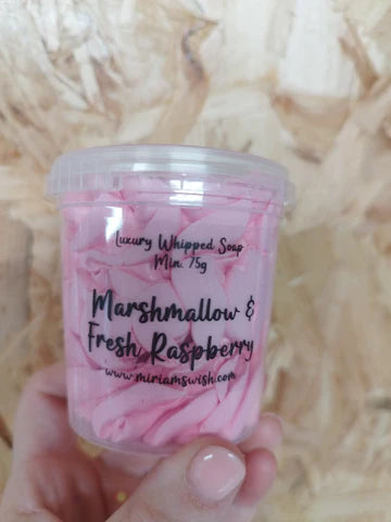 Marshmallow & Fresh Raspberry Whipped Soap